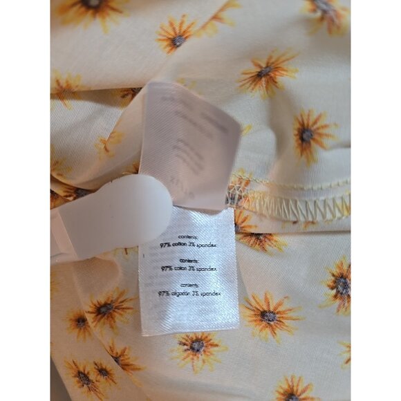 Weworewhat Smocked Midi Ditsy Dasies Ivory dress size XL New - Picture 6 of 15